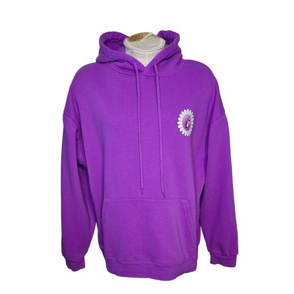 Buc-ee's Sweatshirt Womens Large Purple Make A Difference Hoodie - Picture 1 of 5